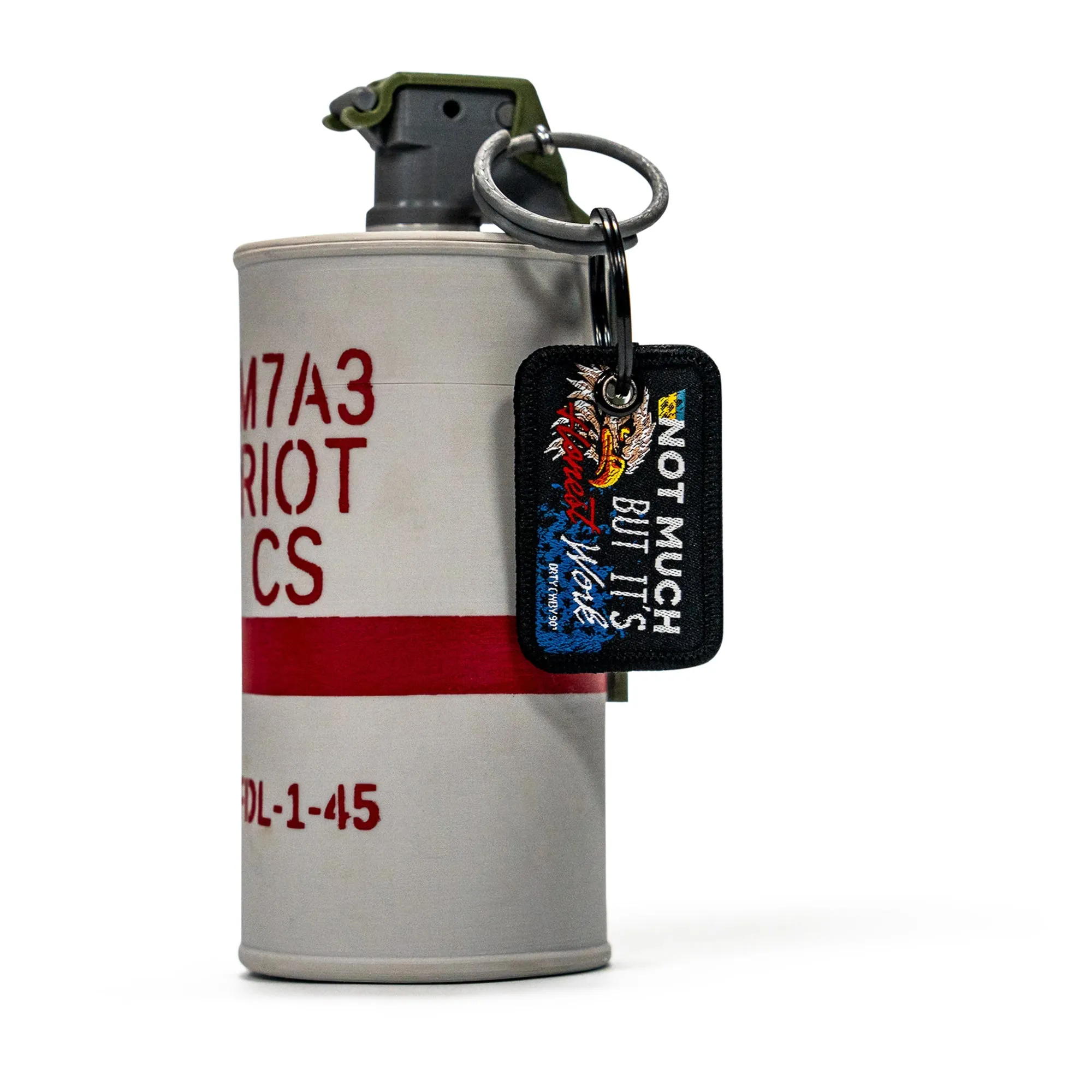 Not Much But It's Honest Work Mini Flight Tag Keychain sold by Combat Iron Apparel product image thumbnail 2