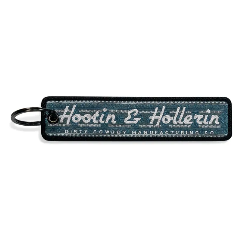 Hootin & Hollerin Flight Tag Keychain made by Combat Iron Apparel