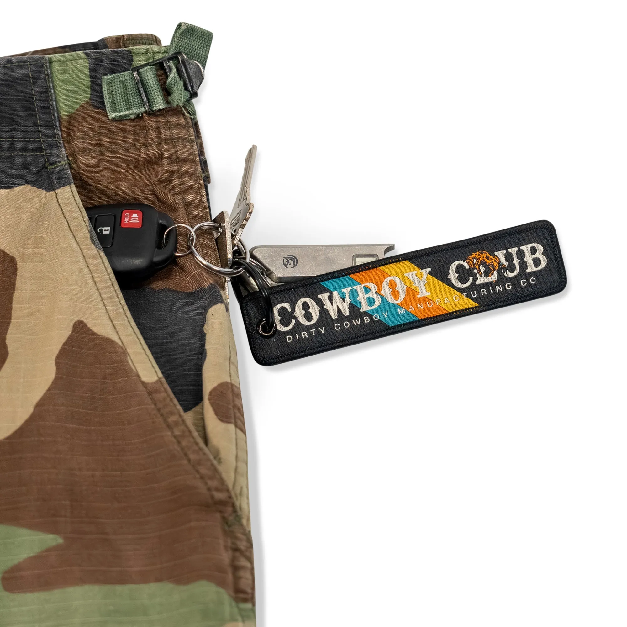 Cowboy Club Flight Tag Keychain sold by Combat Iron Apparel product image thumbnail 4