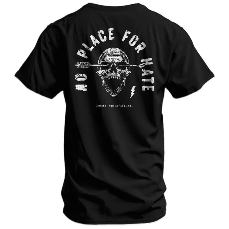 No Place For Hate Men's T-Shirt sold by Combat Iron Apparel