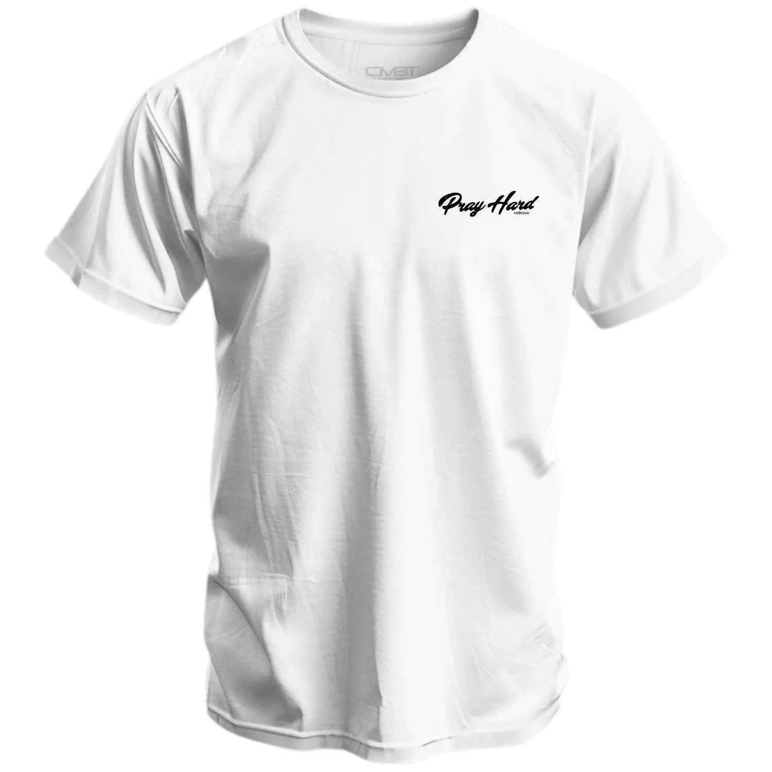 Pray Hard Men's T-Shirt sold by Combat Iron Apparel product image thumbnail 3