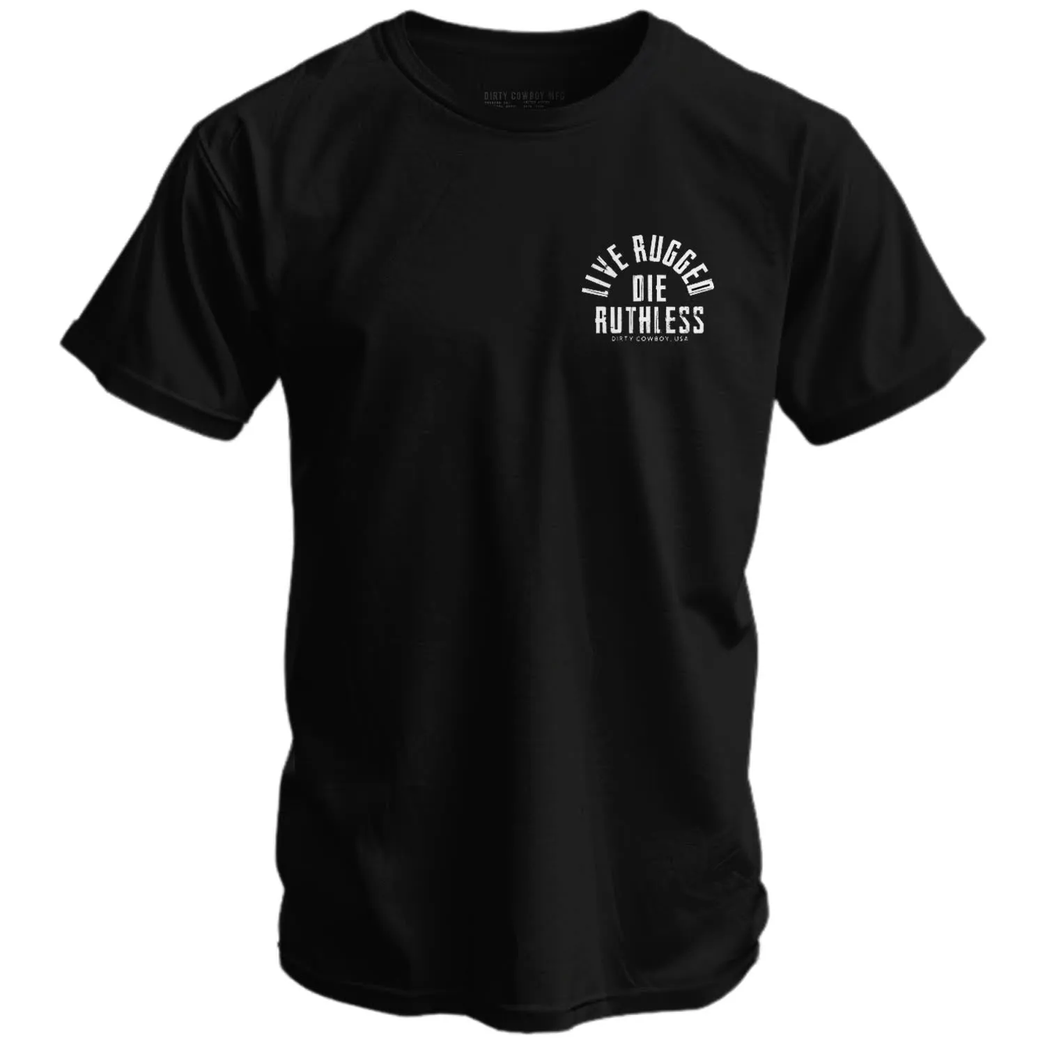 Live Rugged Die Ruthless Men's T-Shirt sold by Combat Iron Apparel product image thumbnail 2