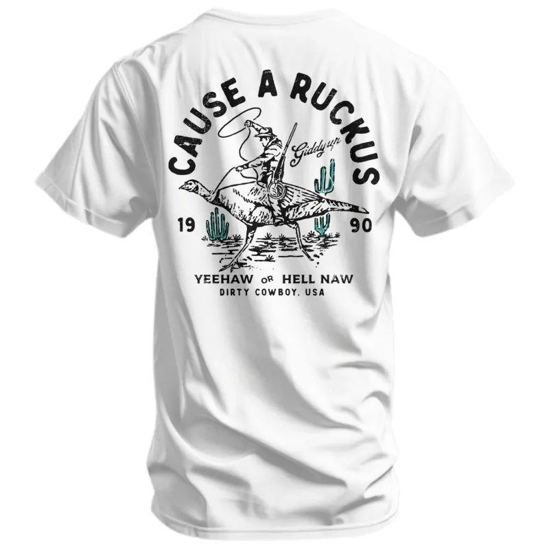 Cause A Ruckus Men's T-Shirt sold by Combat Iron Apparel