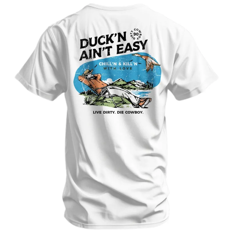 Duckin Aint Easy Men's T-Shirt sold by Combat Iron Apparel