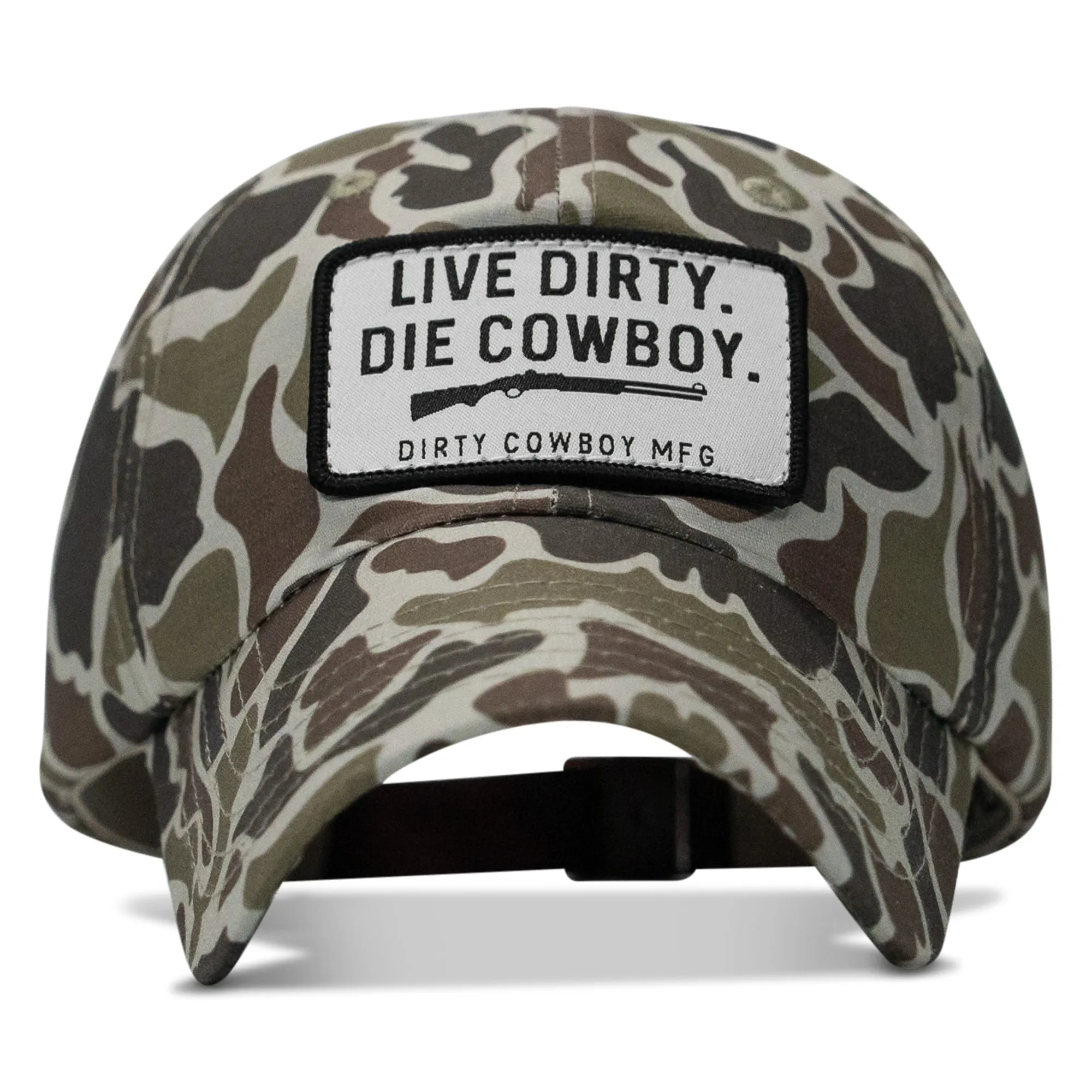 Live Dirty. Die Cowboy Patch Ripstop Hat sold by Combat Iron Apparel