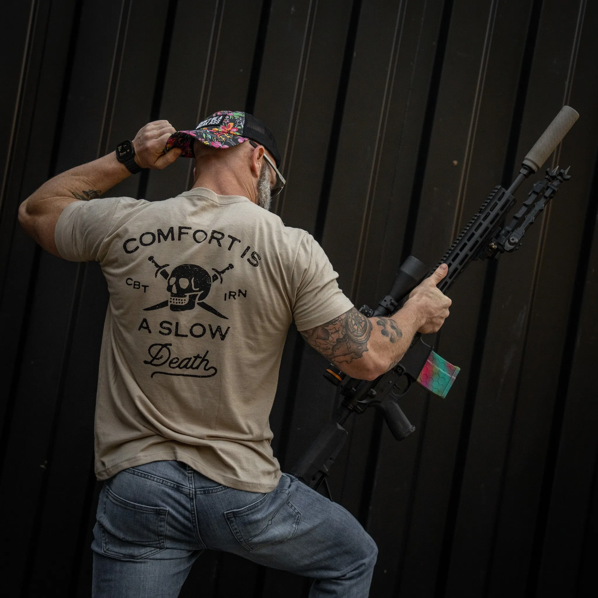 Comfort Is A Slow Death Men's T-Shirt sold by Combat Iron Apparel product image thumbnail 5