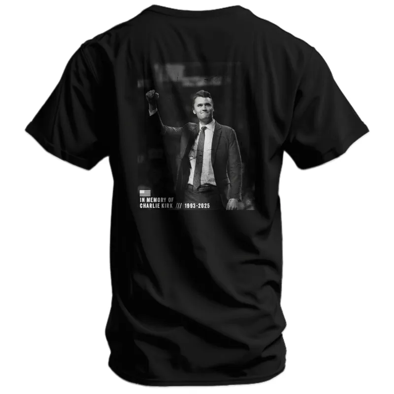 God, Family, Country - Honoring Charlie Kirk Men's T-Shirt (+PROFITS DONATED) sold by Combat Iron Apparel