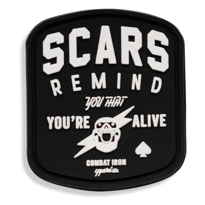 Scars Remind You You're Alive PVC Patch sold by Combat Iron Apparel