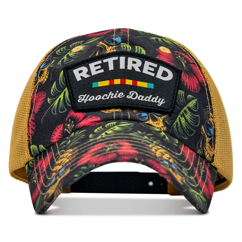 Retired Hoochie Daddy Veteran Patch Ripstop Tactical Mesh Snapback Hat sold by Combat Iron Apparel