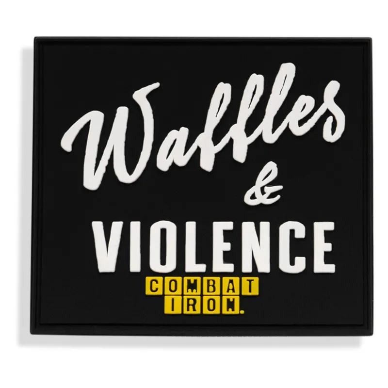 Waffles & Violence PVC Patch sold by Combat Iron Apparel