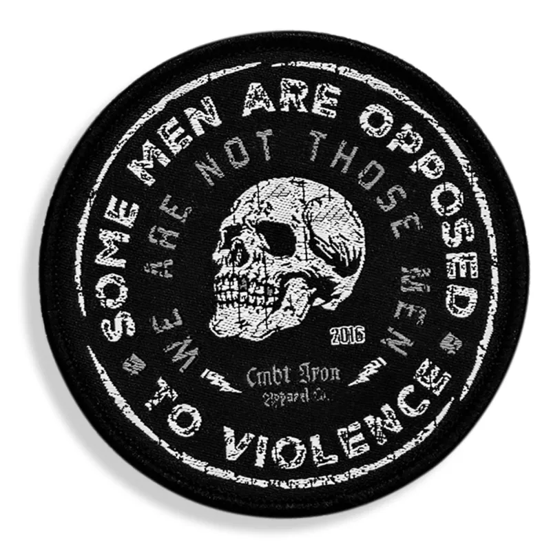 Some Men Are Opposed To Violence Velcro Patch sold by Combat Iron Apparel