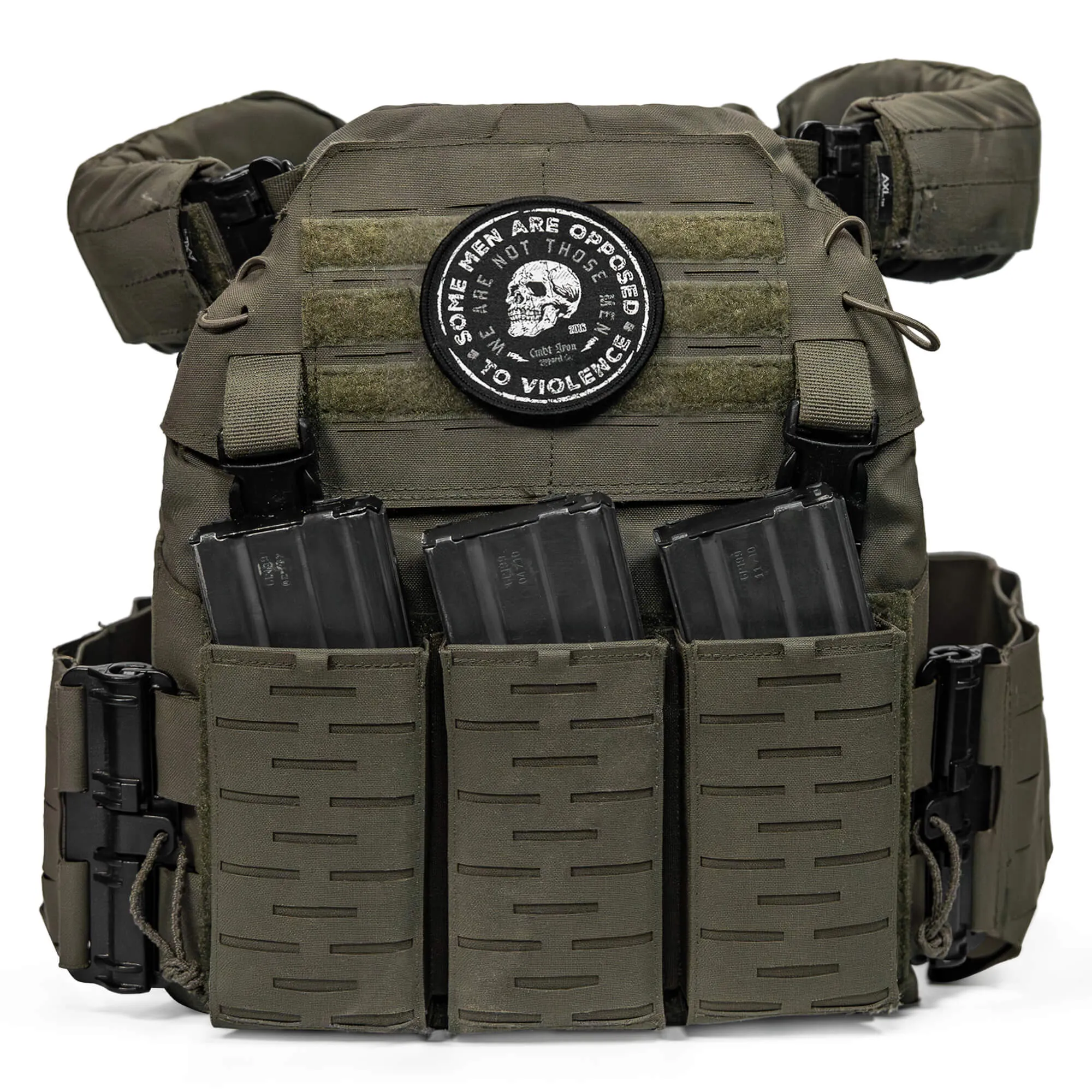 Some Men Are Opposed To Violence Velcro Patch sold by Combat Iron Apparel product image thumbnail 3