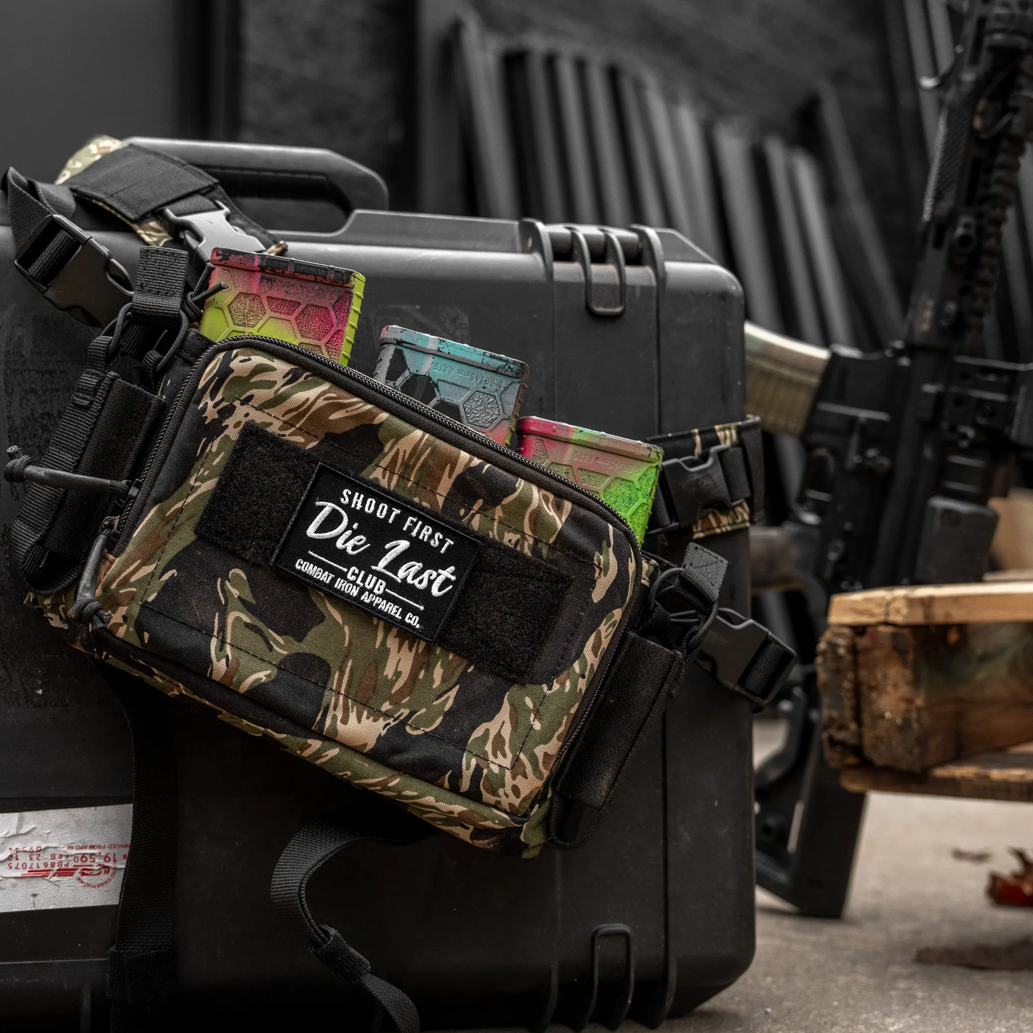 Shoot First. Die Last Club Velcro Patch sold by Combat Iron Apparel product image thumbnail 3