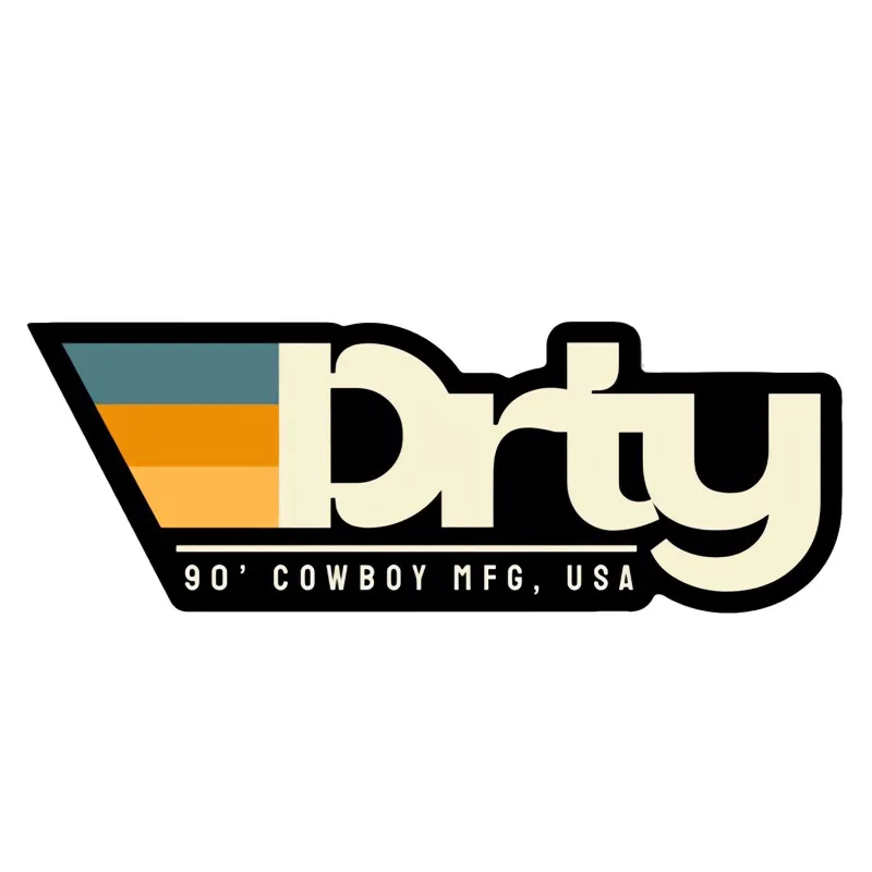 Original DRTY Branded Decal Sticker sold by Combat Iron Apparel