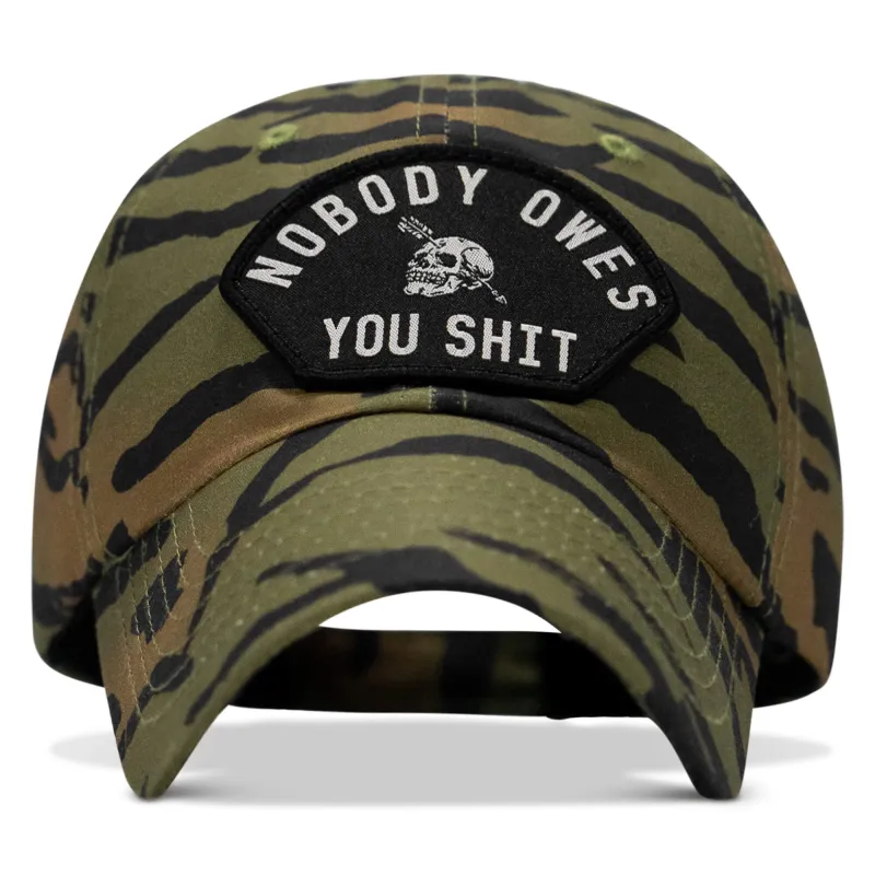 Nobody Owes You Shit Arch Patch Ripstop Tactical Hat sold by Combat Iron Apparel