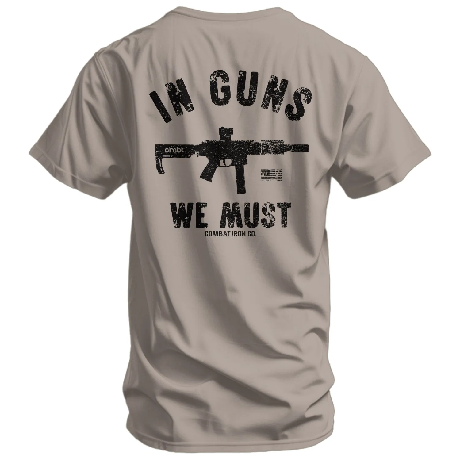 In Guns We Must Men's T-Shirt sold by Combat Iron Apparel product image thumbnail 5