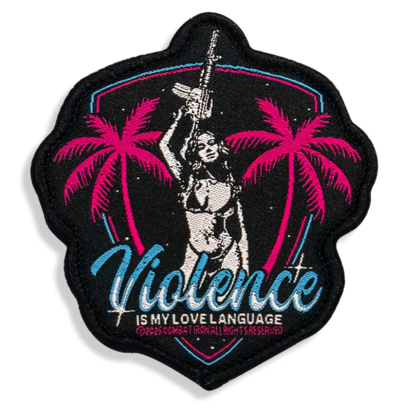 Violence Is My Love Language Velcro Patch sold by Combat Iron Apparel
