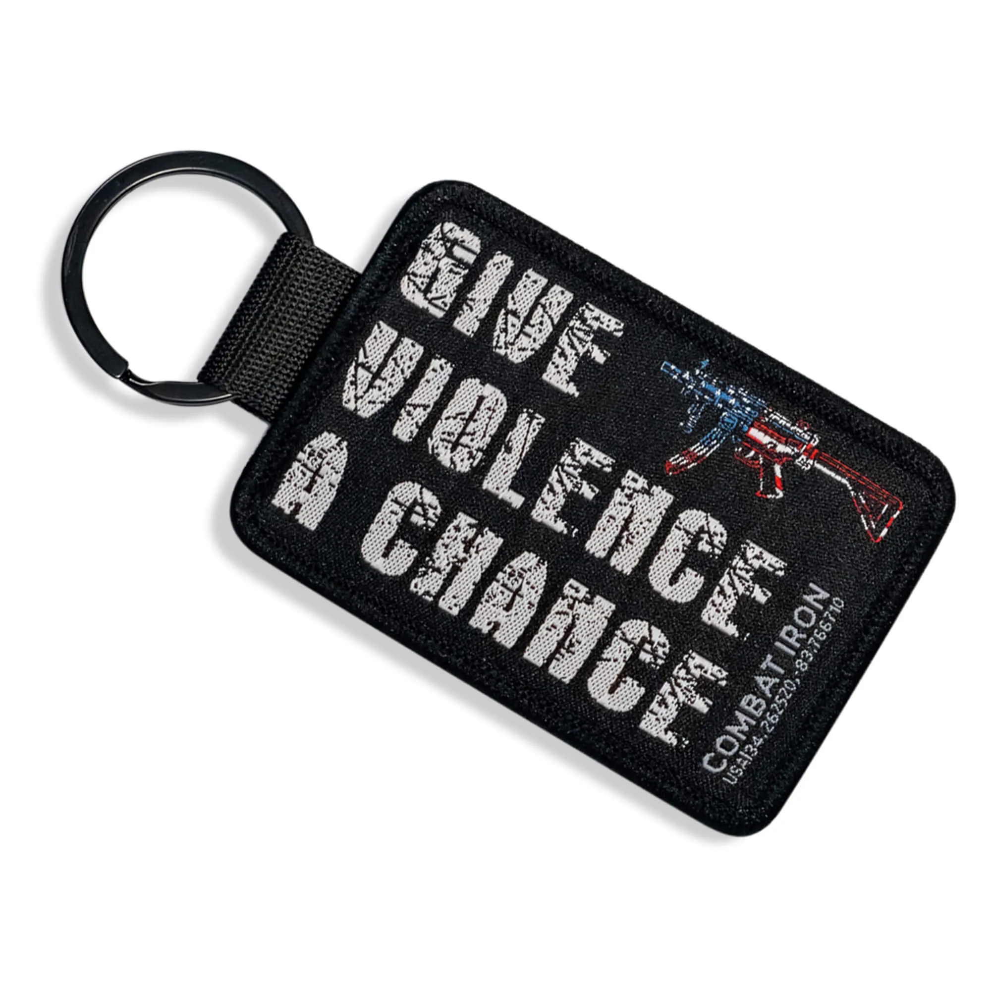 Give Violence A Chance Flight Tag Keychain sold by Combat Iron Apparel product image thumbnail 4