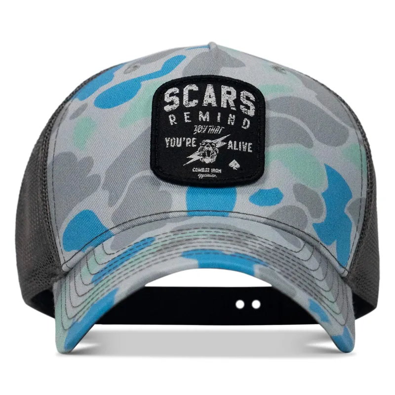 Scars Patch Snapback Hat made by Combat Iron Apparel
