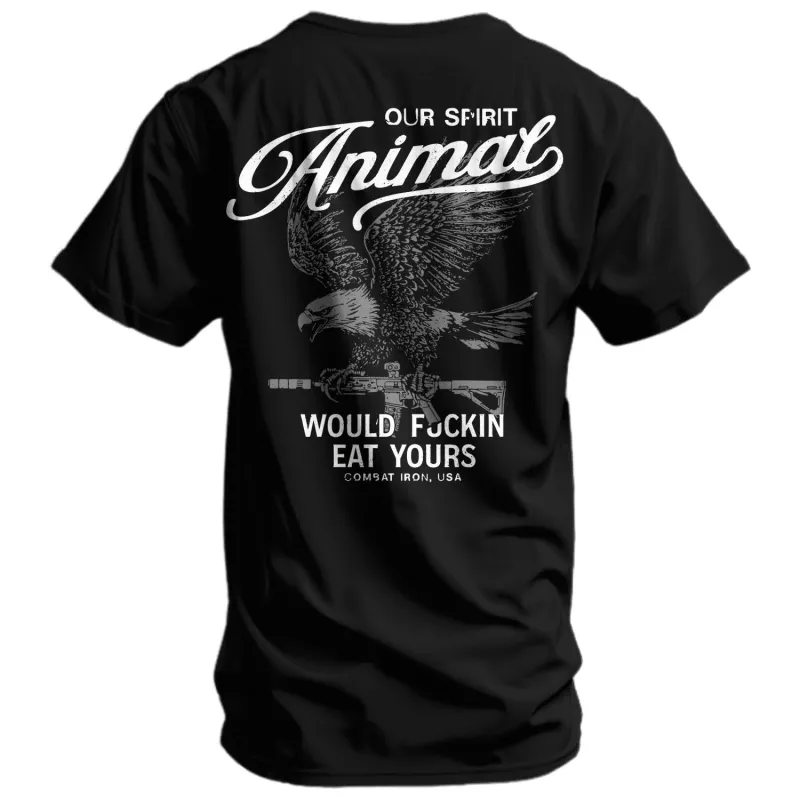 Our Spirit Animal Men's T-Shirt sold by Combat Iron Apparel