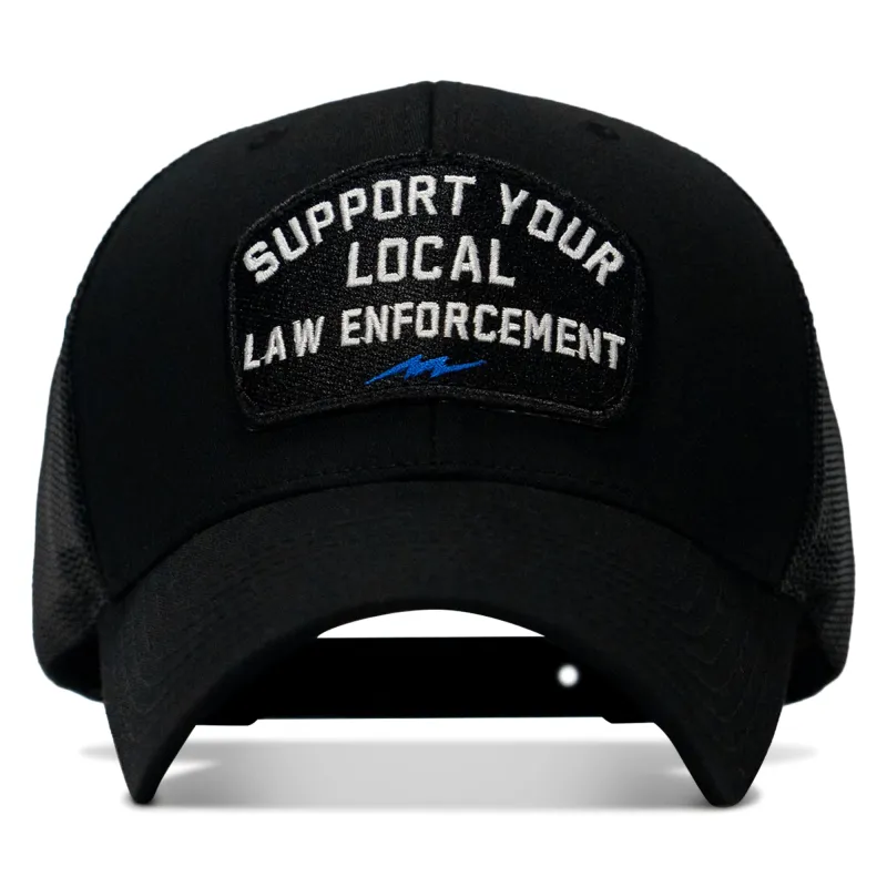 Support Your Local Law Enforcement Mid-Profile Snapback Hat sold by Combat Iron Apparel
