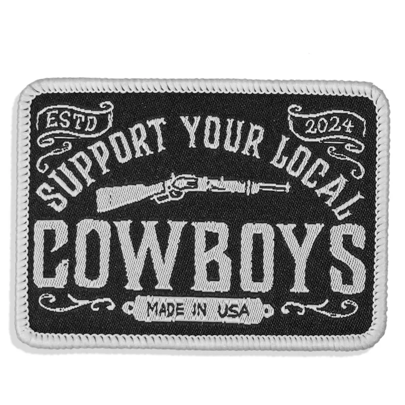 Support Your Local Cowboys Soft Velcro Patch sold by Combat Iron Apparel