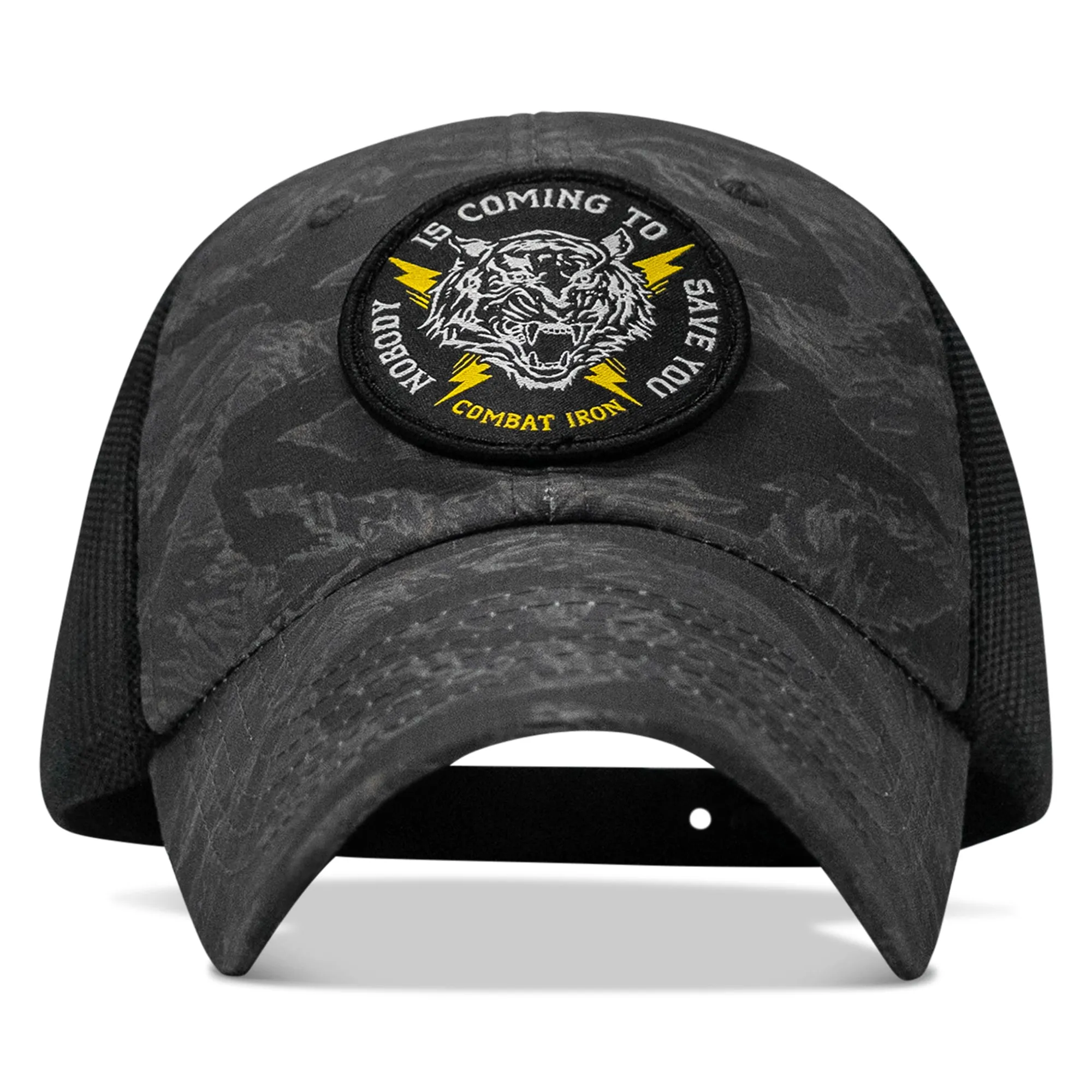 Nobody is Coming To Save You Patch Tactical Ripstop Mesh Snapback Hat sold by Combat Iron Apparel product image thumbnail 5