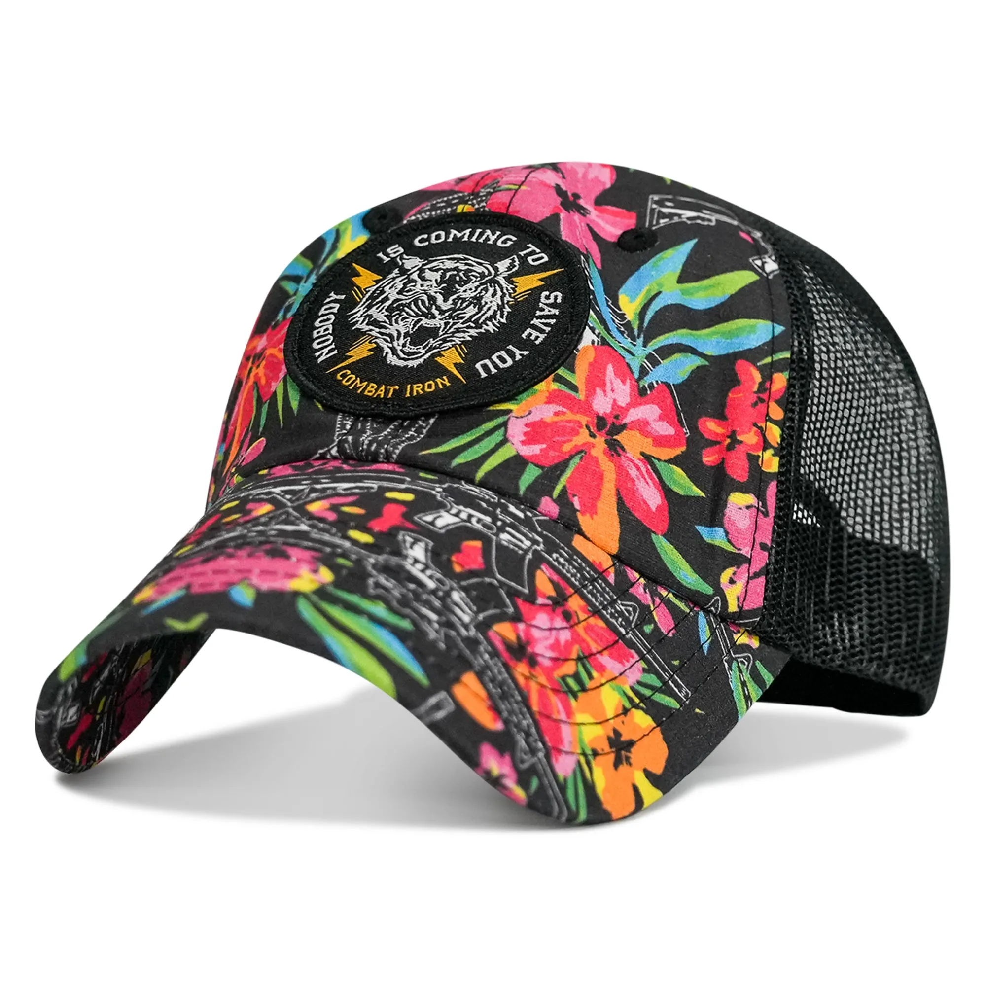 Nobody is Coming To Save You Patch Tactical Ripstop Mesh Snapback Hat sold by Combat Iron Apparel product image thumbnail 2