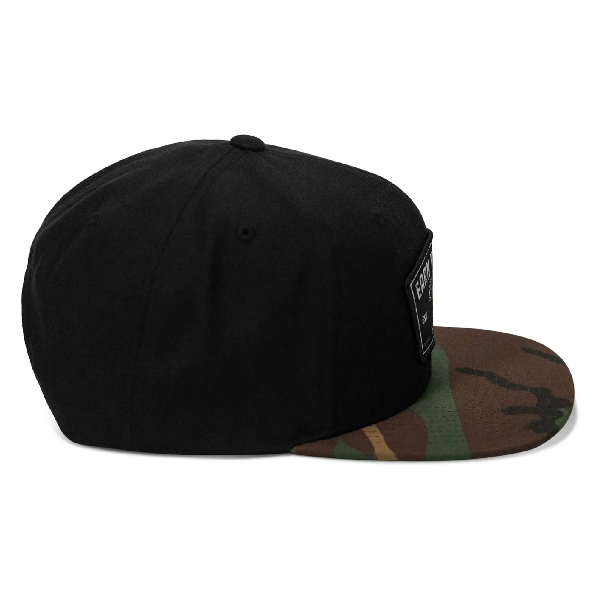 Earn Your Rest Flatbill SnapBack Hat sold by Combat Iron Apparel product image thumbnail 4
