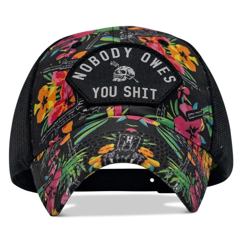 Nobody Owes You Shit Arched Patch Tactical Ripstop Mesh Snapback Hat sold by Combat Iron Apparel