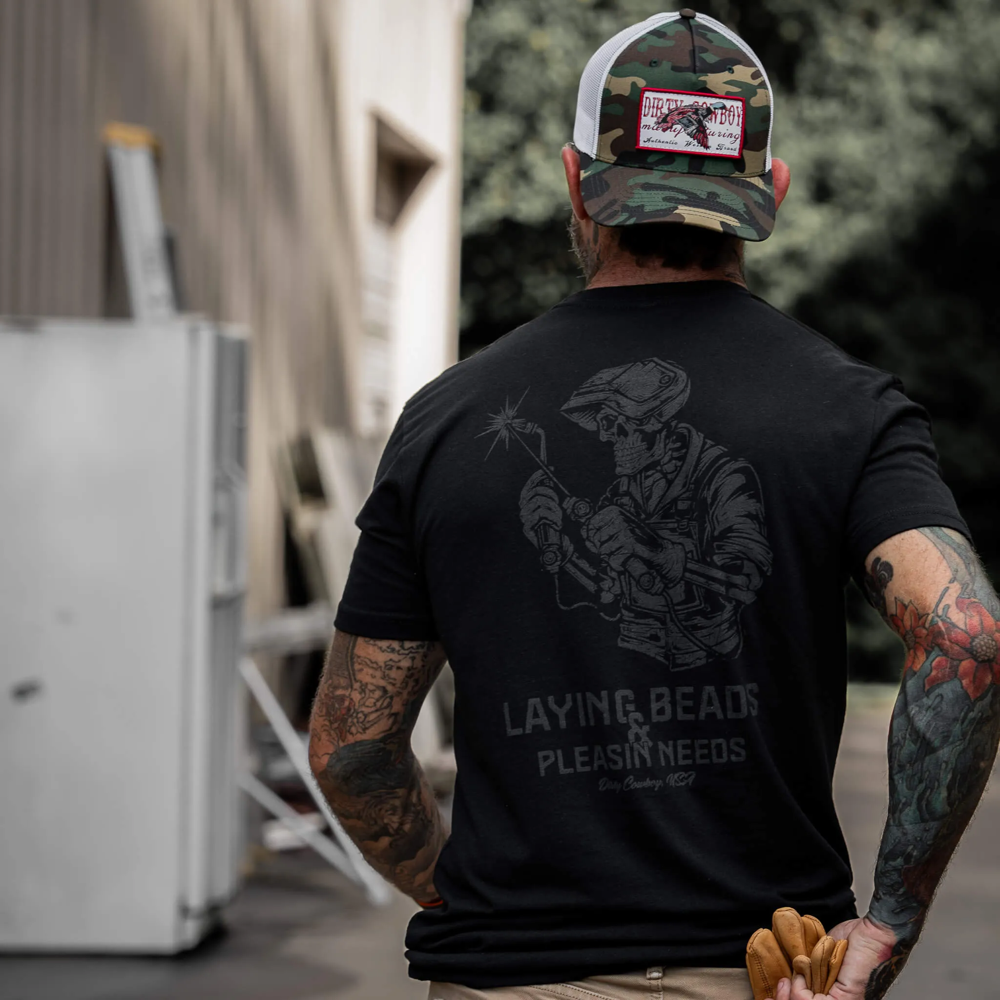 Laying Beads & Pleasin' Needs Mens T-Shirt sold by Combat Iron Apparel product image thumbnail 3