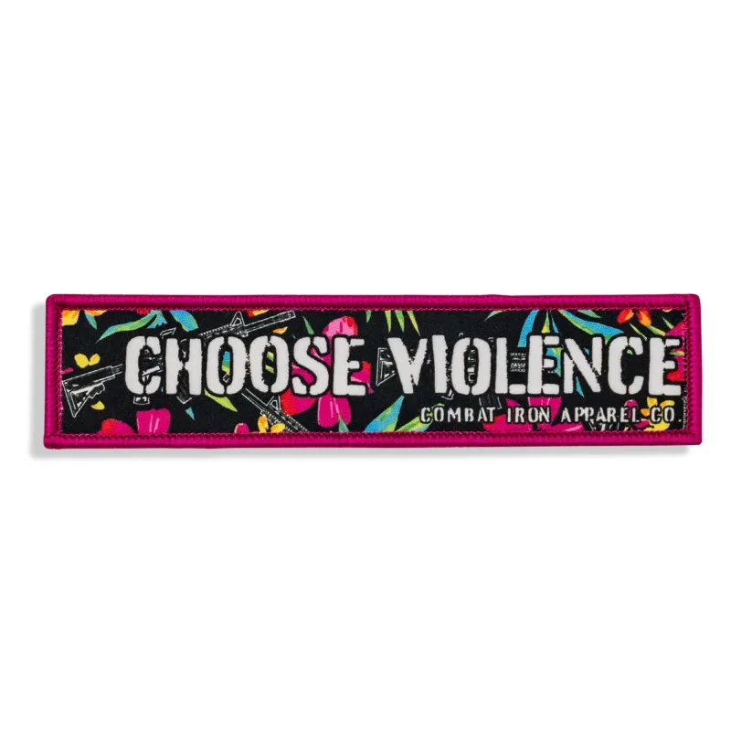 Choose Violence Velcro Patch sold by Combat Iron Apparel