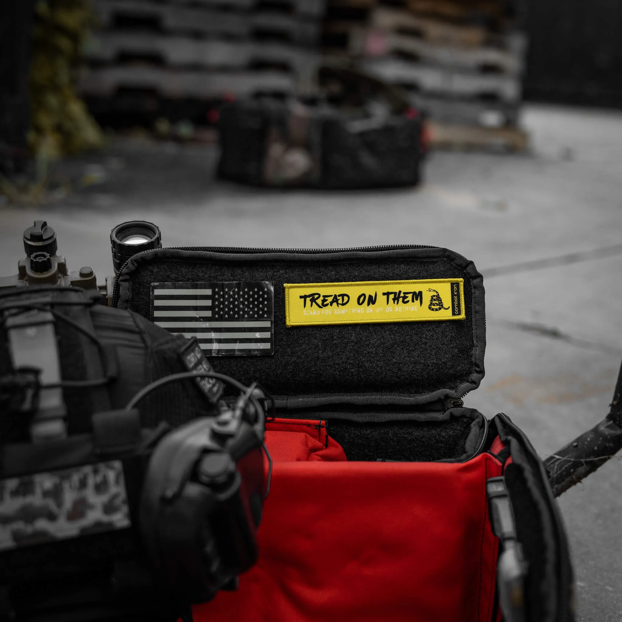 Tread On Them Patriotic Velcro Patch sold by Combat Iron Apparel product image thumbnail 2