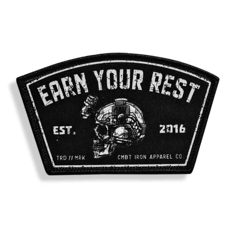 Earn Your Rest Velcro Patch sold by Combat Iron Apparel
