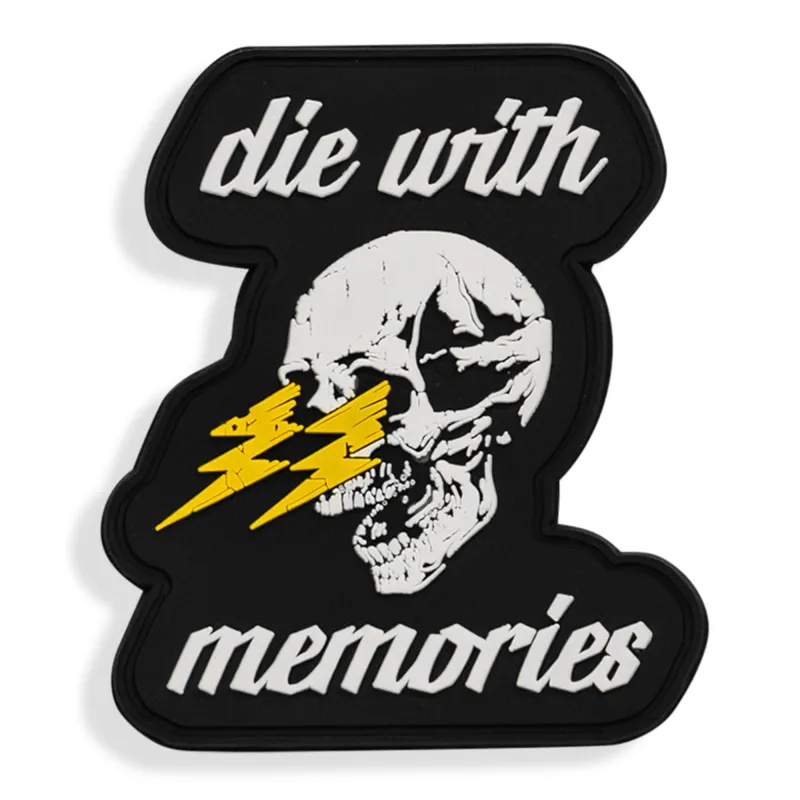 Die With Memories PVC Patch sold by Combat Iron Apparel