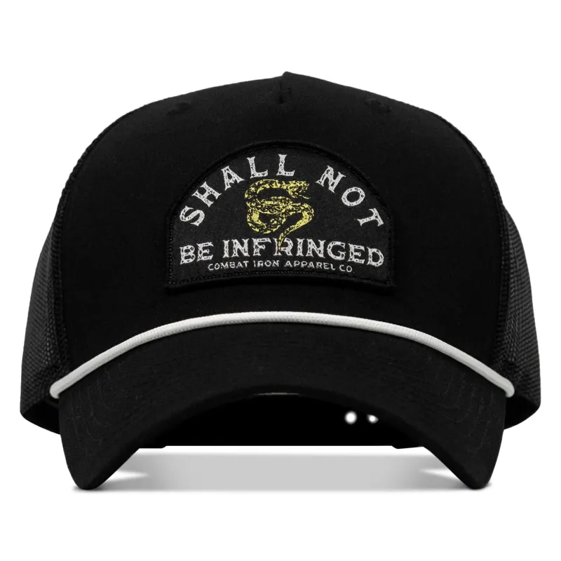 Shall Not Be Infringed Patch Rope Snapback Hat made by Combat Iron Apparel