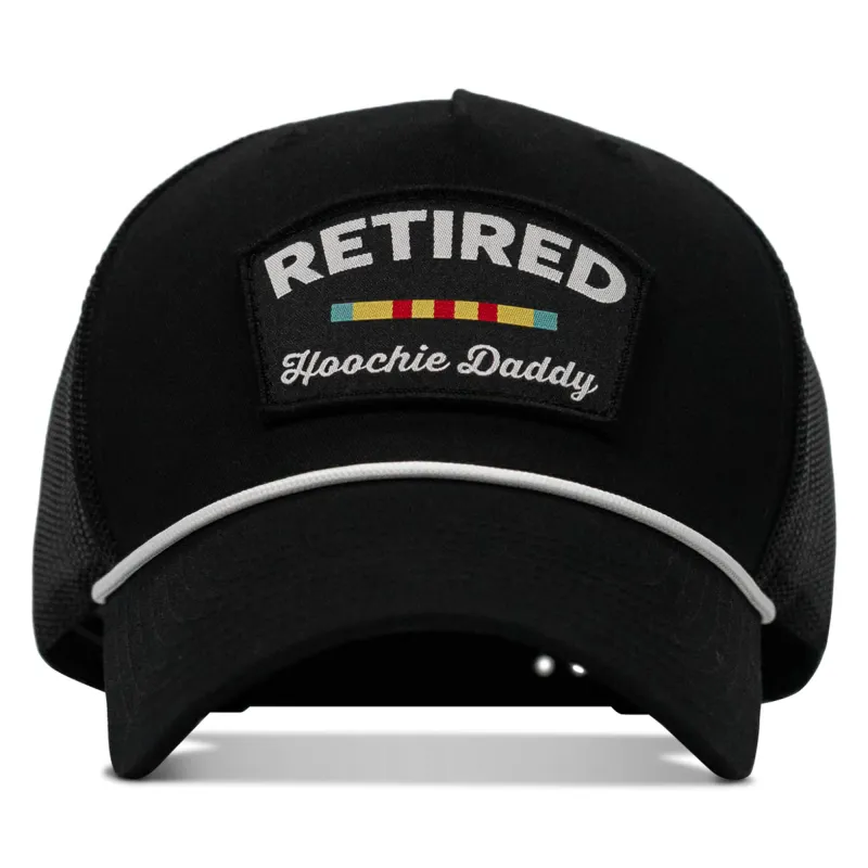 Retired Hoochie Daddy Veteran Patch Rope Snapback sold by Combat Iron Apparel