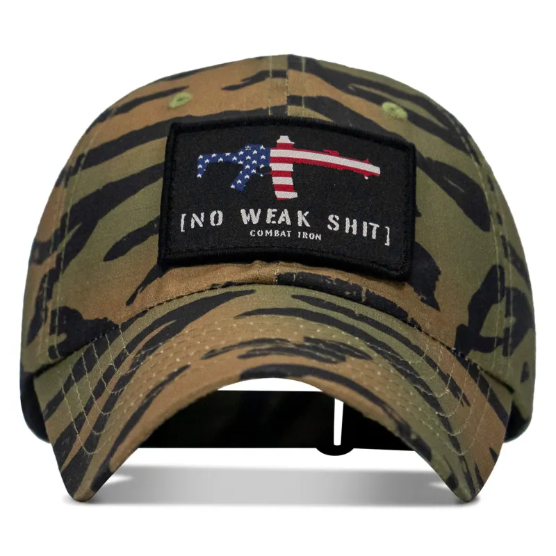 No Weak Shit USA Patch Ripstop Tactical Hat made by Combat Iron Apparel
