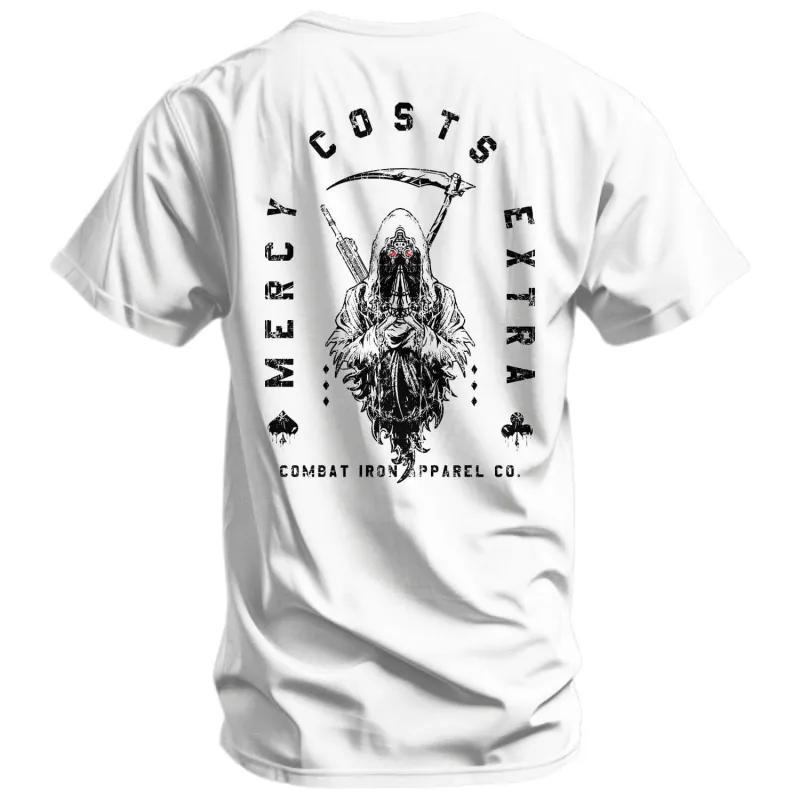 Mercy Costs Extra Men's T-Shirt sold by Combat Iron Apparel