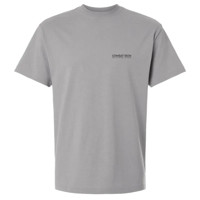 Branded Heavyweight Men's T-Shirt made by Combat Iron Apparel
