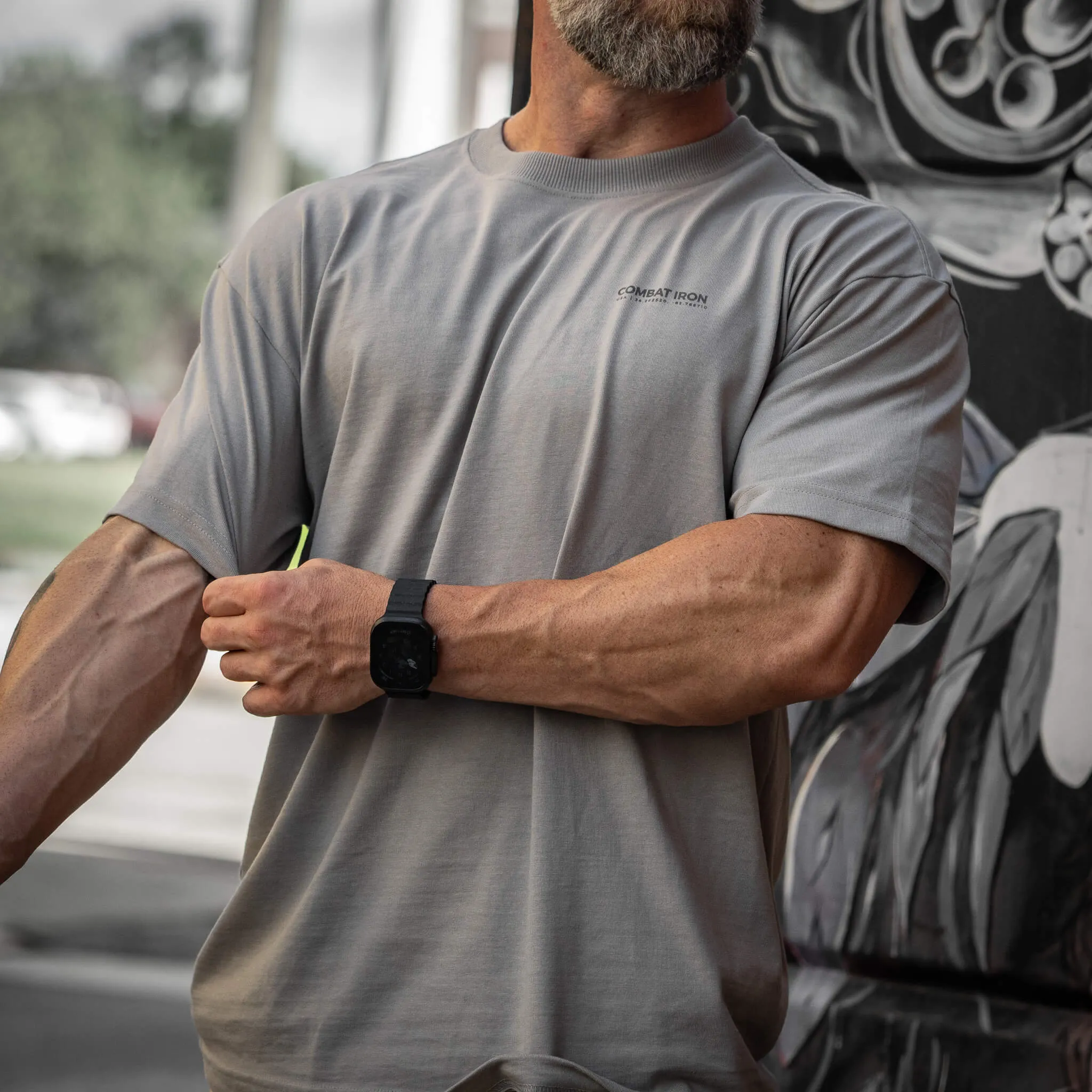Branded Heavyweight Men's T-Shirt sold by Combat Iron Apparel product image thumbnail 2