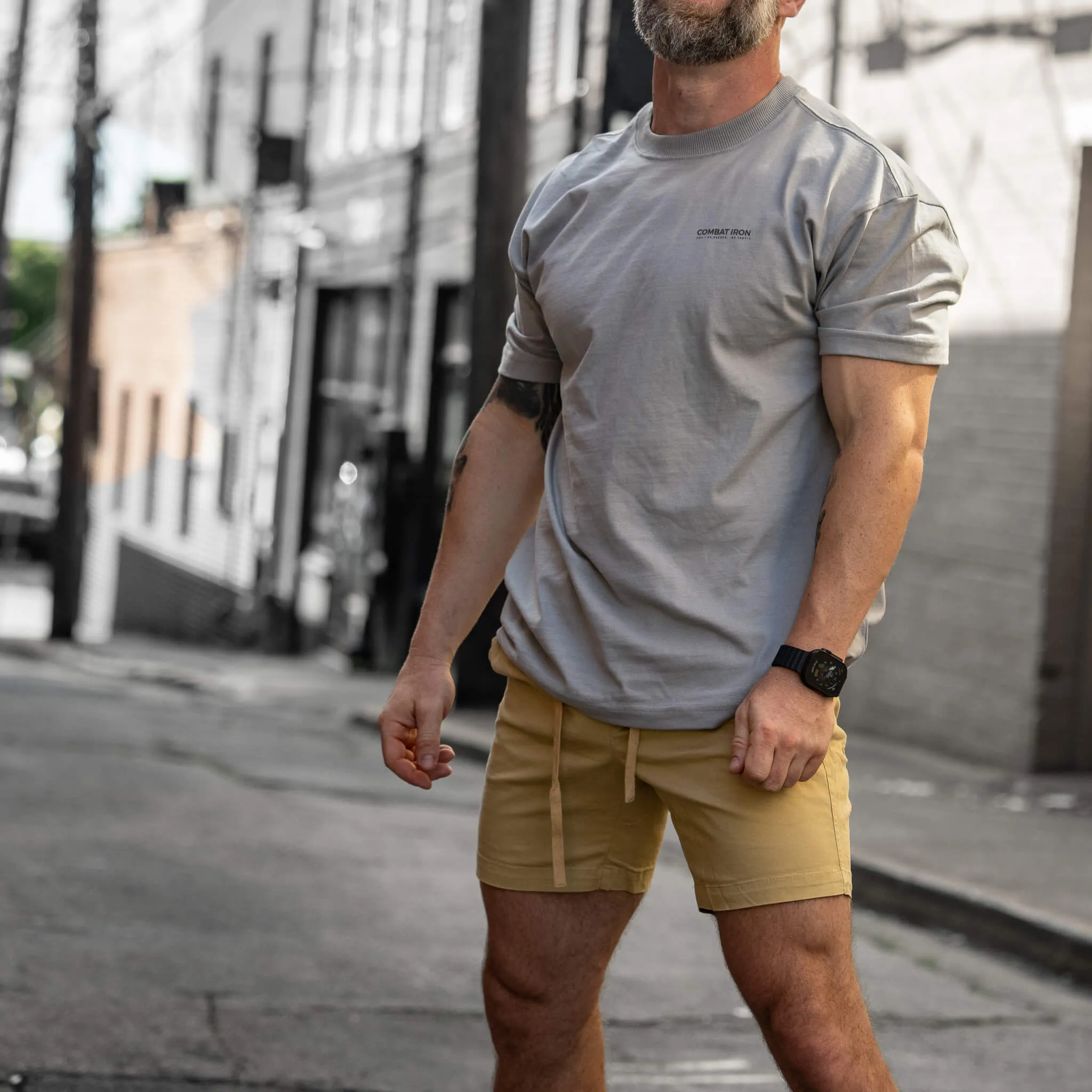 Branded Heavyweight Men's T-Shirt sold by Combat Iron Apparel product image thumbnail 5