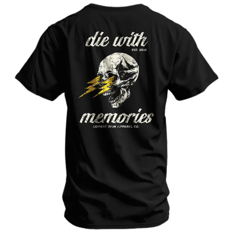 Die With Memories Men's T-Shirt sold by Combat Iron Apparel