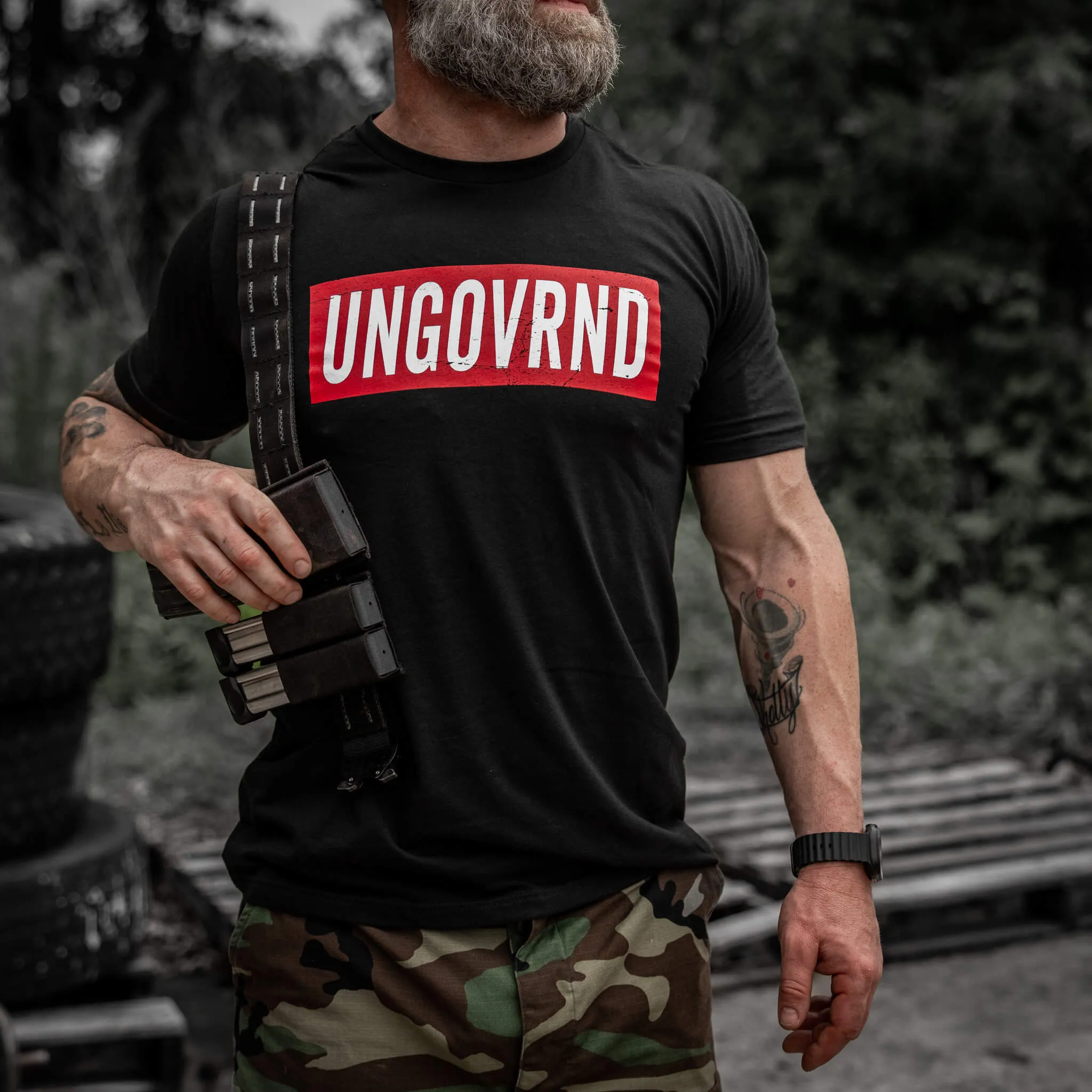 Ungovrnd Men's T-Shirt sold by Combat Iron Apparel product image thumbnail 3
