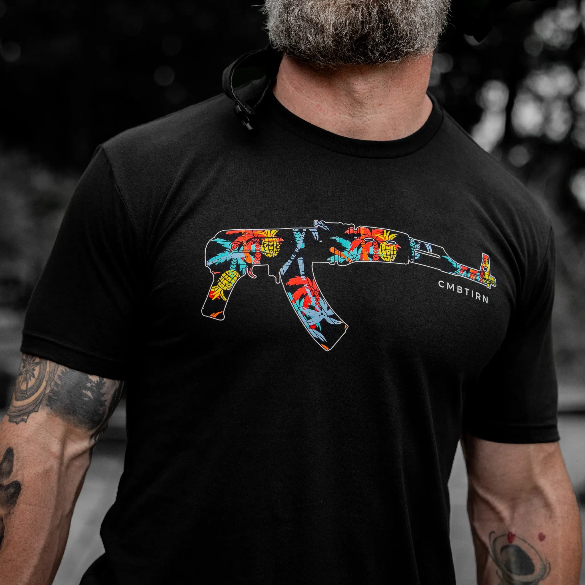 Tropical AK Men's T-Shirt sold by Combat Iron Apparel product image thumbnail 3