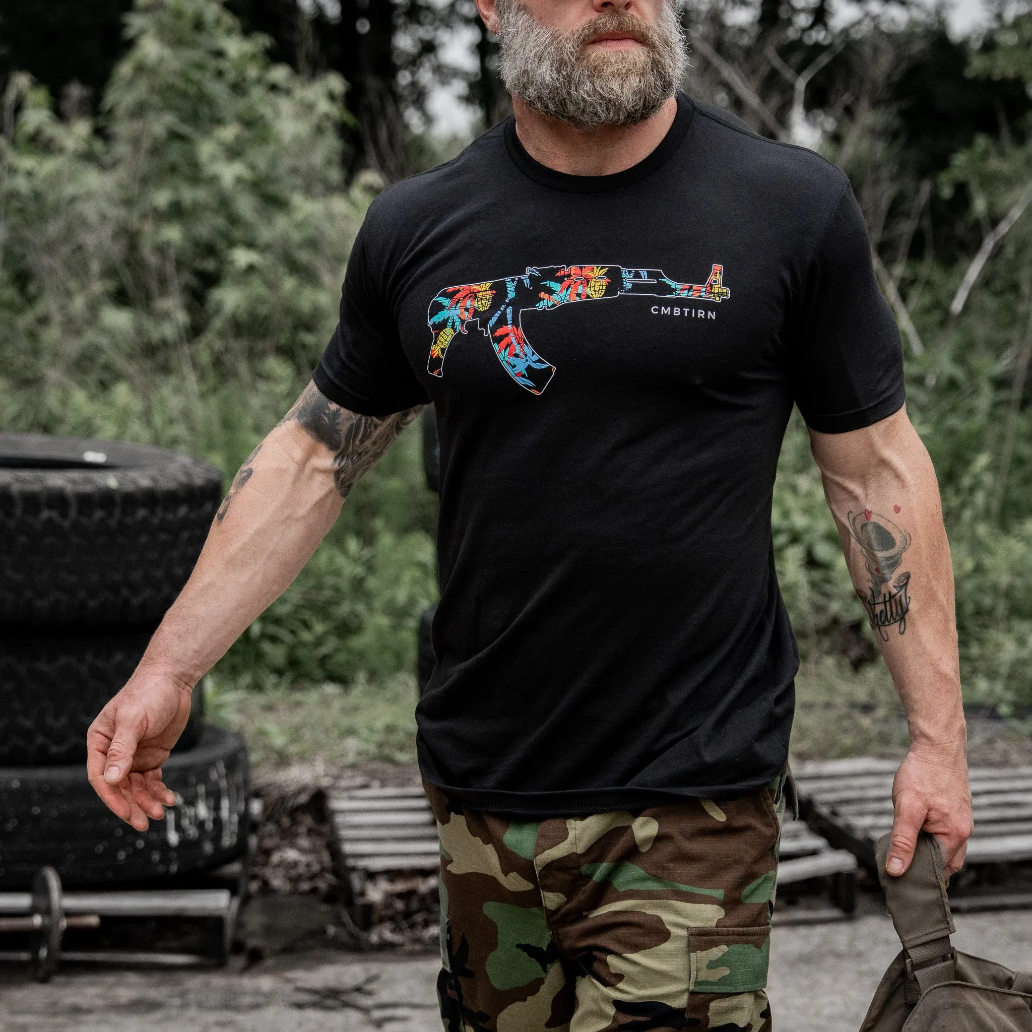 Tropical AK Men's T-Shirt sold by Combat Iron Apparel product image thumbnail 5