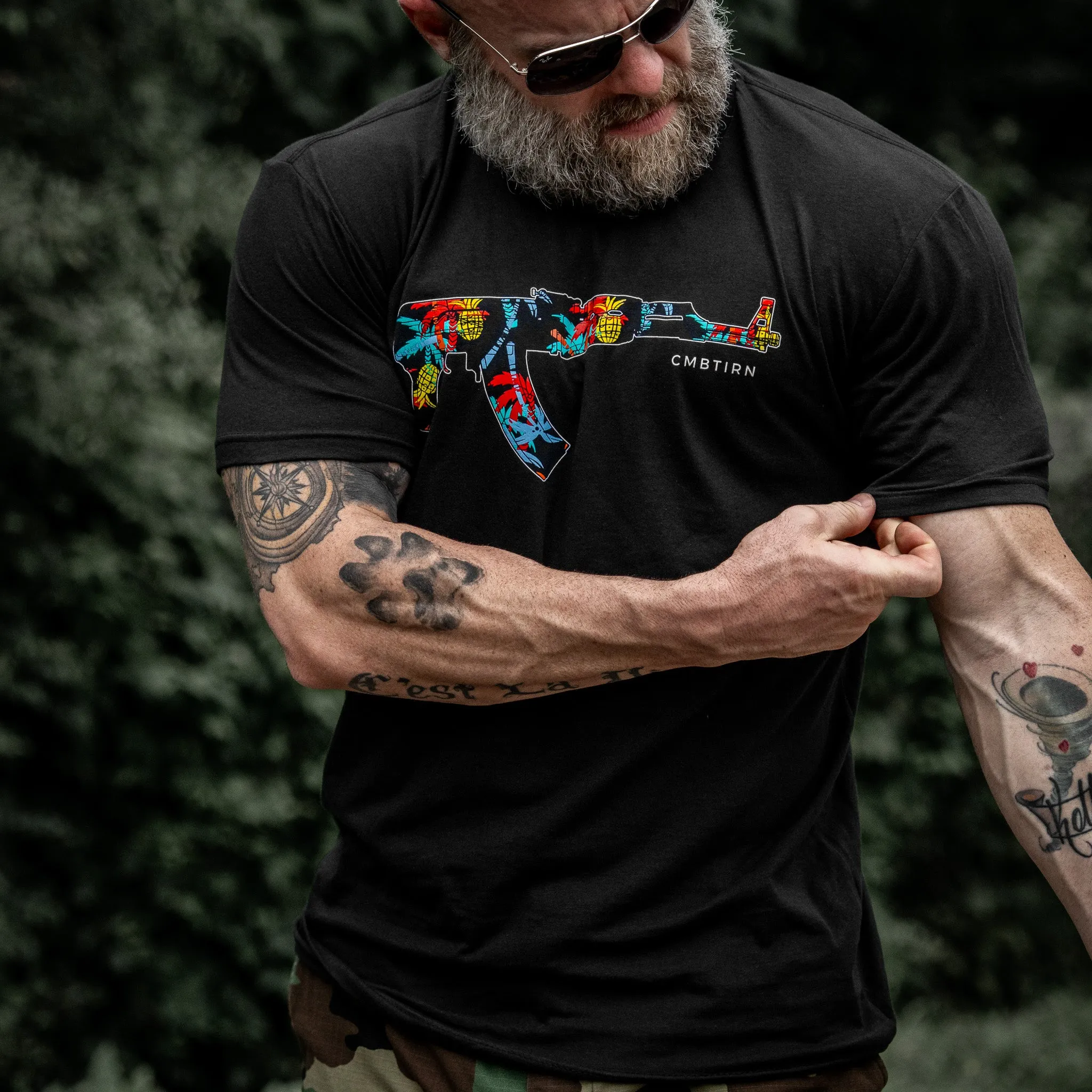 Tropical AK Men's T-Shirt sold by Combat Iron Apparel product image thumbnail 4