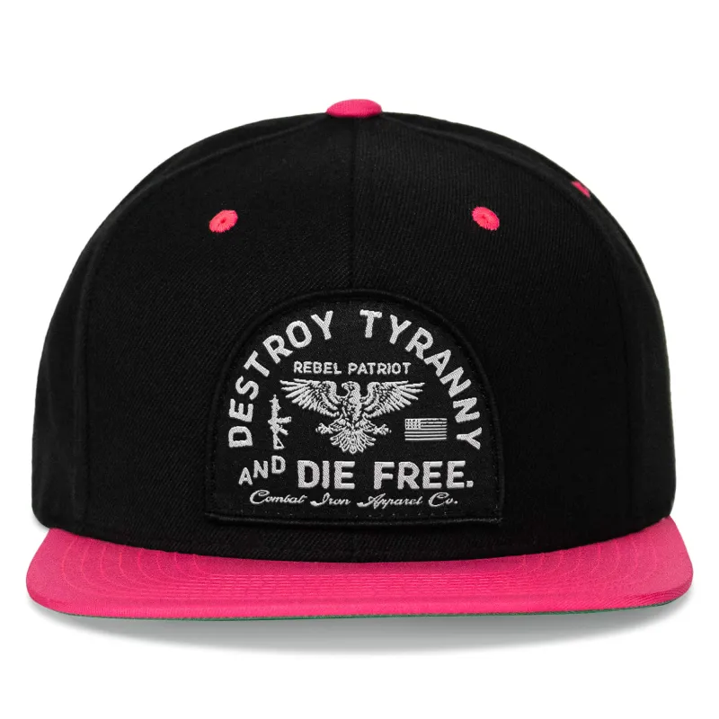 Destroy Tyranny FlatBill SnapBack Hat made by Combat Iron Apparel