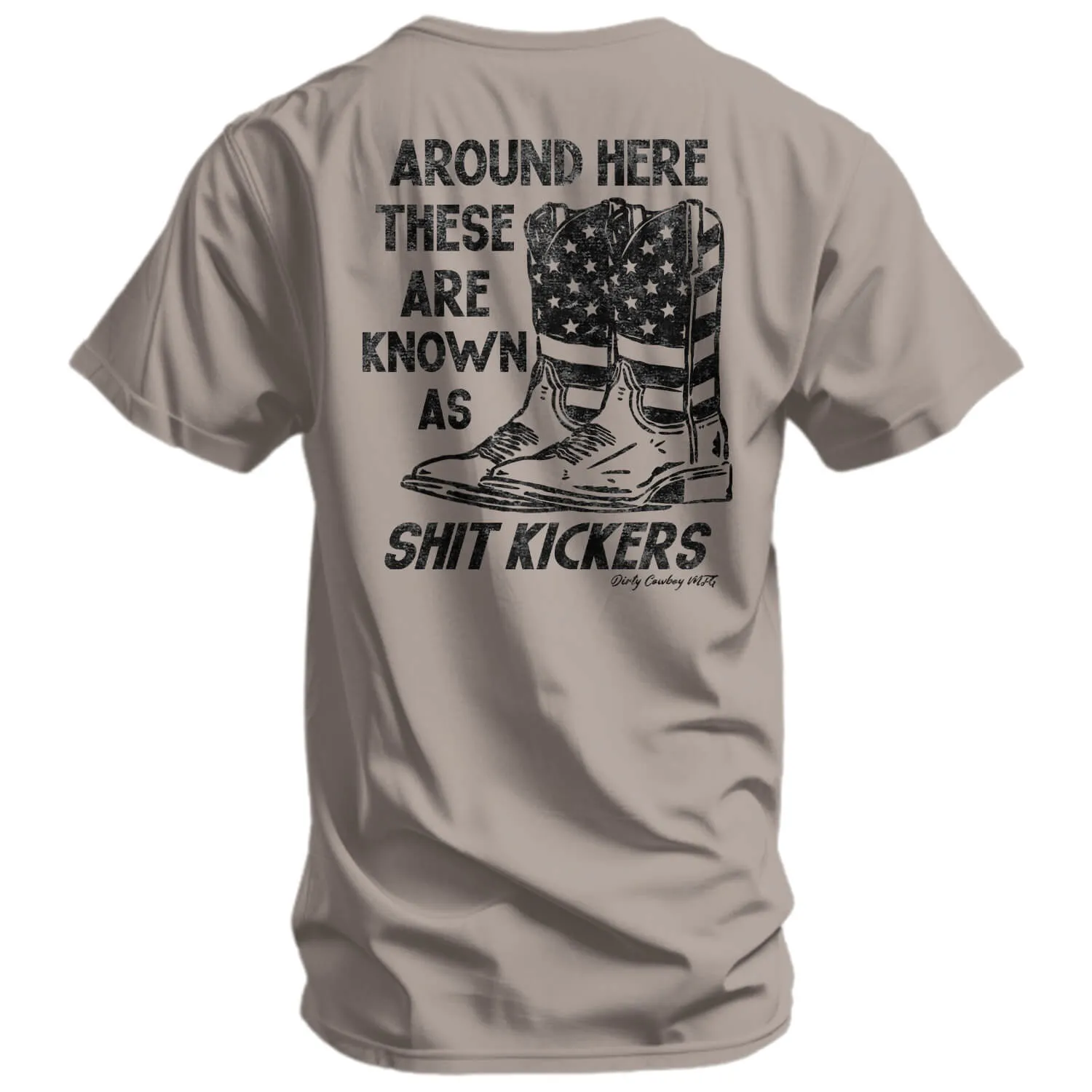 Shit Kickers Men's T-Shirt sold by Combat Iron Apparel