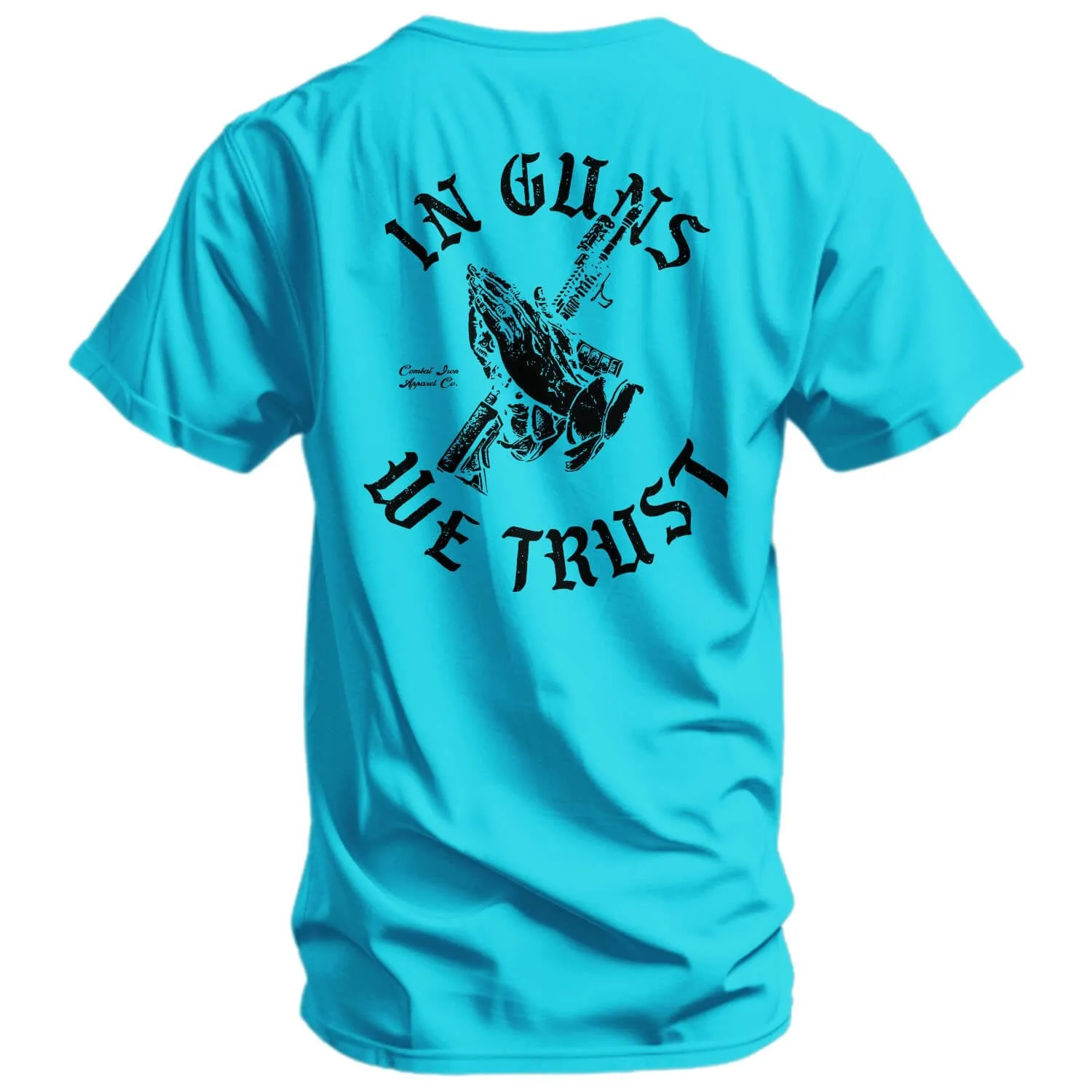 In Guns We Trust Men's T-Shirt sold by Combat Iron Apparel product image thumbnail 5